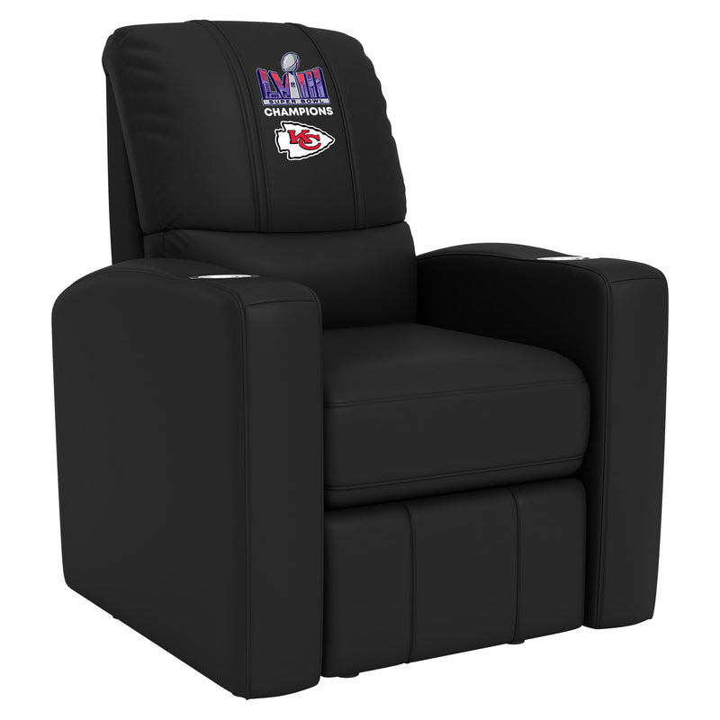 Kansas City Chiefs Super Bowl LVIII Champions Logo Stealth Recliner