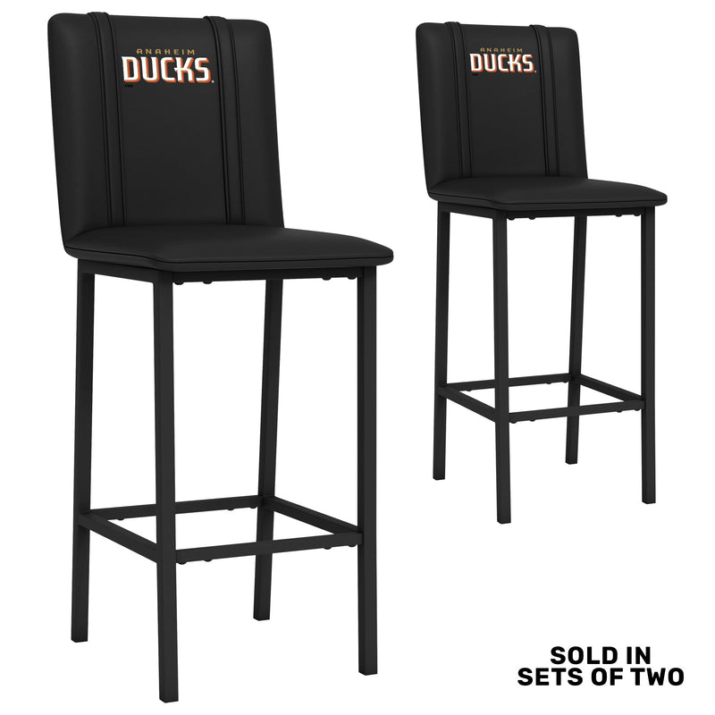 Bar Stool 500 with Anaheim Ducks Wordmark Logo Set of 2