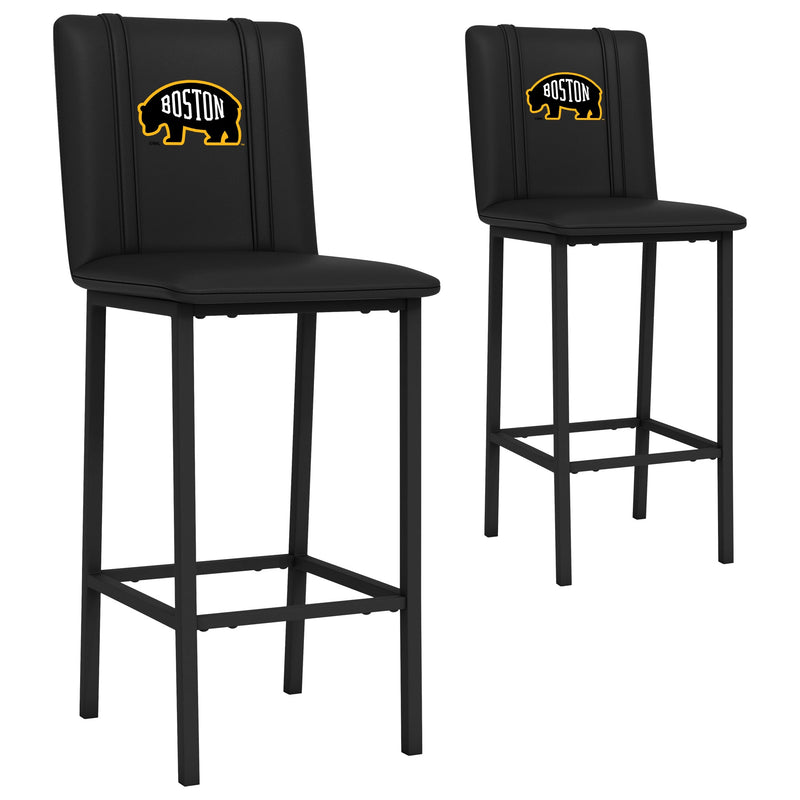 Bar Stool 500 with Boston Bruins Secondary Logo Set of 2