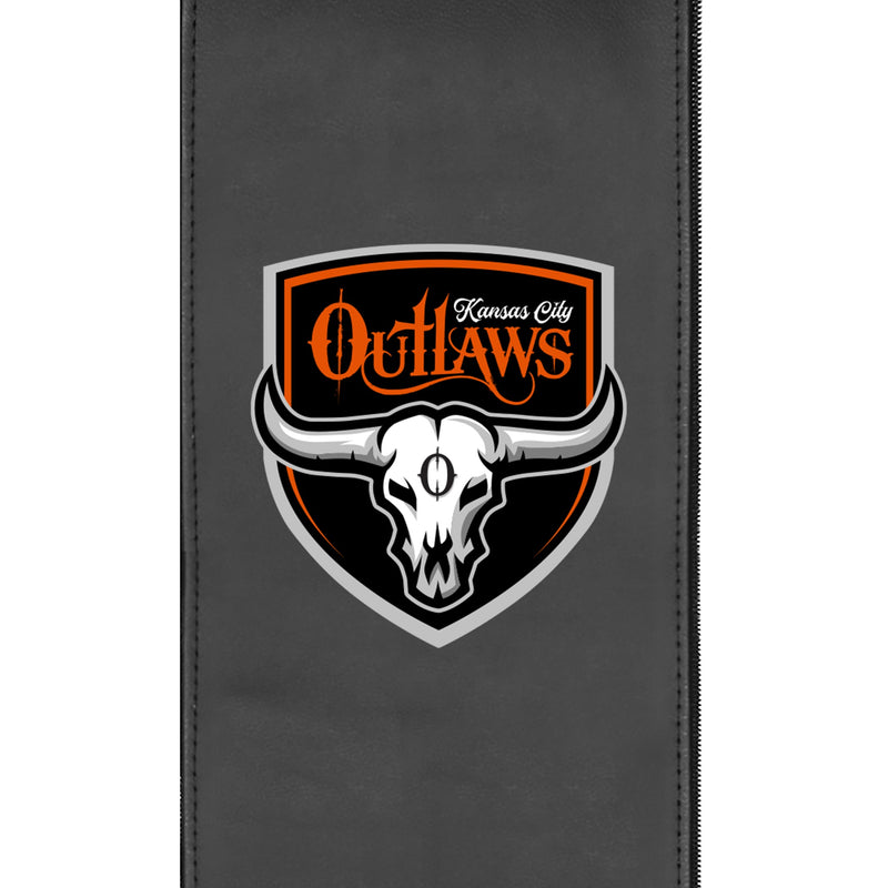 Silver Sofa with  Kansas City Outlaws Primary Logo