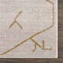 Azzan Cream & Gold Area Rug - Clearance
