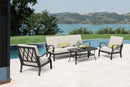 Puget 4-Piece Aluminum Living Room Set