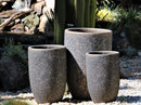 Mid Height Barrel Planter - (Silver Rock) By Plantatorem