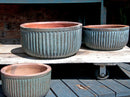 Faux Zin Can Low Planter By Plantatorem