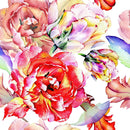 Large Red Flowers Wallpaper