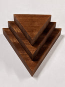 Small Triangle Display Shelf in Mahogany