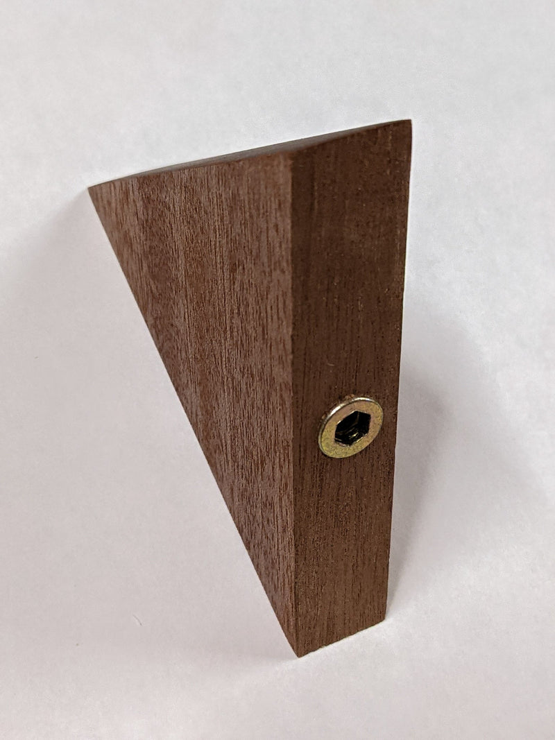 Small Triangle Display Shelf in Mahogany