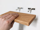 Thin Oak Floating Shelves in 24" to 36" lengths