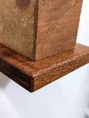 Small Square Display Shelf in Mahogany