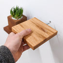 Small Square Display Shelf in Oak