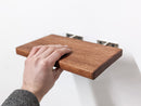 Thin Custom Mahogany Floating Shelves in 24" to 36" lengths