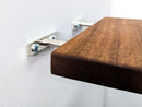 Thin Custom Mahogany Floating Shelves in 24" to 36" lengths