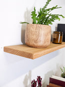 Thin Oak Floating Shelves in 24" to 36" lengths