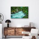 Pacific Northwest River Print Metal Wall Art – Scenic Waterway Nature Wall Decor