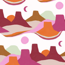 Painted Mesa Wallpaper, magenta