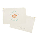 Paradise Found Cotton Canvas Cosmetic Bag