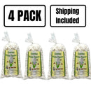 White Butterfly Popped Popcorn | Pack of 4 | 1.5 oz | Non-GMO | Shipping Included | Gold Dust Kettle Corn