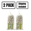 White Butterfly Popped Popcorn | Pack of 2 | 7 oz | Non-GMO | Shipping Included | Gold Dust Kettle Corn