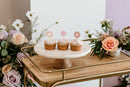 Pastel Daisy Acrylic Cupcake Toppers, Set of 12