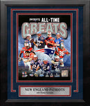 New England Patriots All-Time Greats NFL Football 8" x 10" Framed and Matted Photo