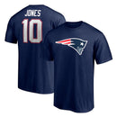 Mac Jones New England Patriots Player Icon Navy Blue T-Shirt