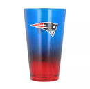 New England Patriots Ombre Pint Glass