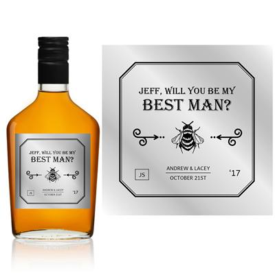 Patron Tequila Best Man Liquor Label