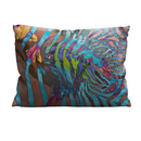 Velvet Pillow - Luxury Vegan - African Paint