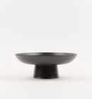 Matte Black Ceramic Footed Bowl