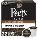 Peet's House Blend K-Cups, Dark Roast – 22 Count