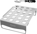 Chili Pepper Grilling Set, Stainless Steel Rack & Pepper Corer