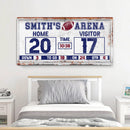 Personalized Football Scoreboard Sign