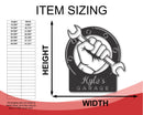 Custom Metal Garage Sign | Personalized Metal Garage Wrench Sign | Personalized Metal Garage Decor | 15 Color Options