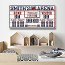 Personalized Hockey Scoreboard Sign