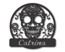Custom Sugar Skull Metal Wall Art | Metal Sugar Skull Wall Decor | 15 Color Options