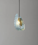 Petal Blue Glass Pendant Light