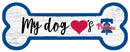 Philadelphia Phillies Baseball Dog Bone White Wooden Sign