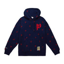 Philadelphia Phillies Mitchell & Ness Navy Blue Throwback Repeat Hoodie