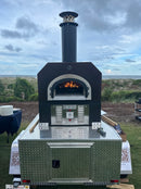 CBO 750 Tailgater | Mobile Wood Fired Pizza Oven Trailer | 38" X 28" cooking surface | 2-3 - 10" pizzas at a time | 50-60 pizzas an hour