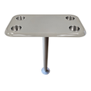 RV Side Tables | RV End Tables - Table Set - 6" Flush Mount Floor Plate / Anti Wobble, Cocktail Design (6 colors)