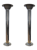 RV Table Bracket, Table Post & Flush Mount Floor Plate - Stainless Steel
