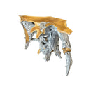 White Wash Teak Root Console