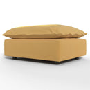 Ainfox Module Sofa Oversized Sectional Sofa Ottoman Yellow For Living Room