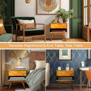 Laden Handcrafted Solid Wood Nightstand