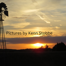 Sunset Windmill Photograph | Black Frame 14 x 17 | Kenn Stobbe