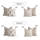 Soler Pillow Combination | Set of Four Pillow Covers
