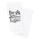 Pine Trees, Winter Breeze and Fuzzy Fleece Christmas Kitchen Tea Towel