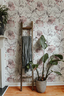 Pink Vintage Flowers Wallpaper