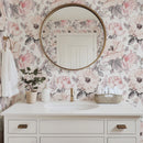 Pink Watercolor Flowers Wallpaper