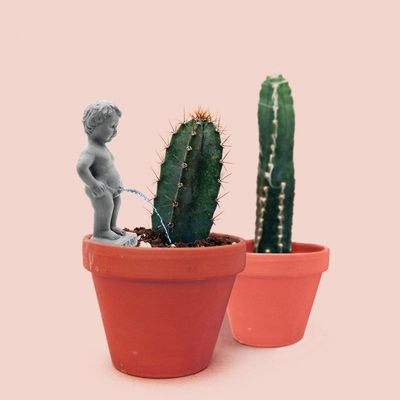 mini plant pot statues Plant Life Pee My Plants Mini Garden Statue
